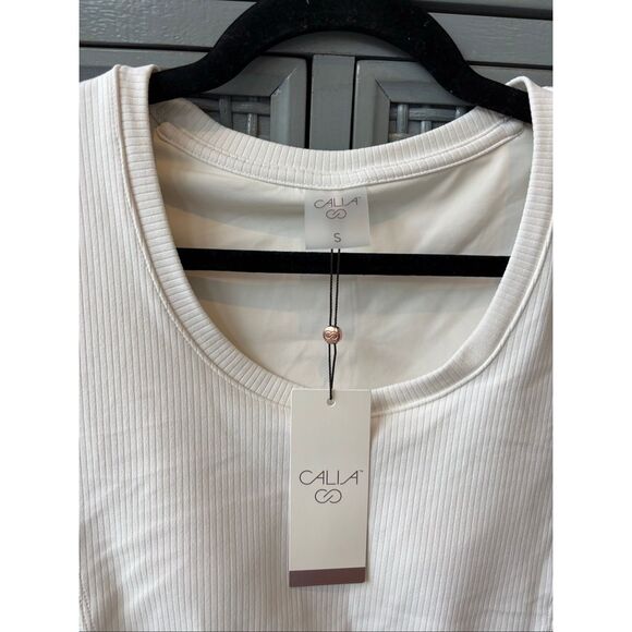 NWT Calia long sleeve crop top w support , Small $55 C46 - Picture 3 of 5